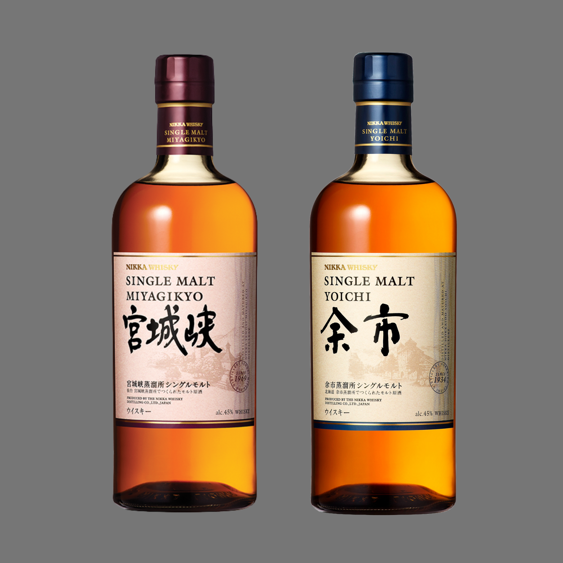 Nikka Single Malt Whisky Collection: Miyagikyo & Yoichi Bundle Nikka Single Malt Whisky Collection: Miyagikyo & Yoichi Bundle
